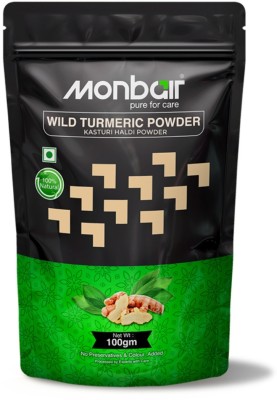 MONBAIR Wild turmeric powder | Kasturi turmeric | kasturi haldi powder 100 g Pack of 1(100 g)