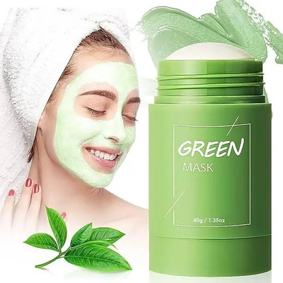 REIMICHI Green Tea Mask Stick for Face Purifying Clay All Skin Types Face Shaping Mask(40 g)