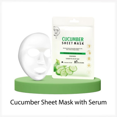 GFSU - GO FOR SOMETHING UNIQUE Cucumber Sheet Mask Anti Wrinkle Moisturizing Mask for Face Brightening(20 g)