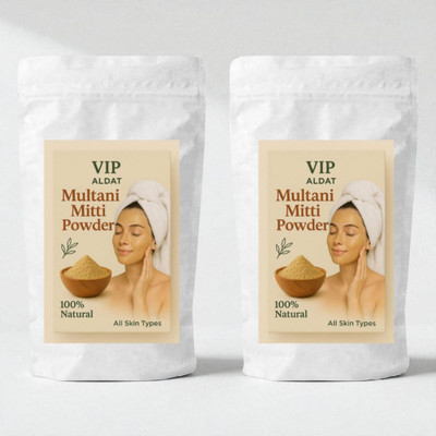 VIP ALDAT Pure Multani Mitti for Healthy, Youthful Glow – Pack of 2 (2×400g)(800 g)