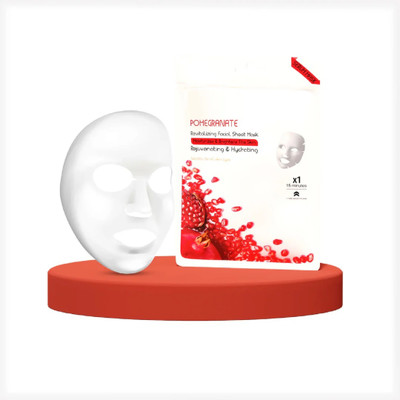 GULGLOW99 Pomegranate Face Sheet Mask With Serum For Women and Men(20 g)