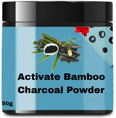 Homeunity Activated Bamboo Charcoal Powder for DIY Face Masks, Skin Brightening, Glow(50 g)