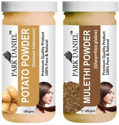 PARK DANIEL Natural Potato Powder & Mulethi Powder Combo Pack of 2 Jars of 100 gms(200 gms)(200 g)