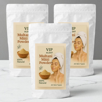 VIP ALDAT Multani Mitti Golden Essence Skin Purifying Luxury Brightness Complex(450 g)