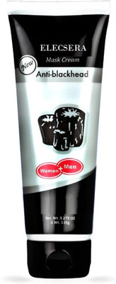Elecsera Charcoal Purifying Cleansing Black Peel Off Mask Anti-Blackhead Suction Mask Cream - 130g (130 ml)(130 g)