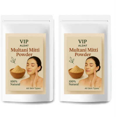 VIP ALDAT Refreshing Twin Clay Mask With Mint And Multani For Acne, Glow & Smooth Texture(450 g)