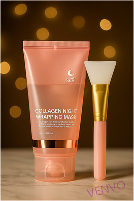 venvo Night Collagen Youth Peel Mask With Brush(100 ml)