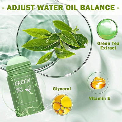 Luipui green tea mud clay face pack stick(40 g)