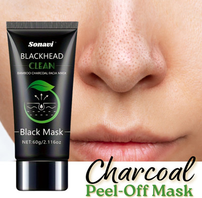 Sonavi Charcoal Peel off Mask Anti-Acne Deep Cleansing Blackhead Remove And Oil Control(60 g)
