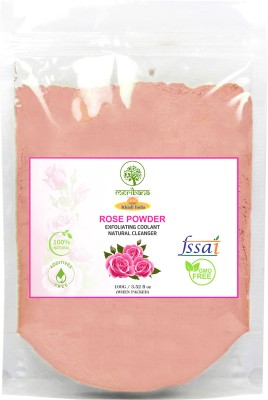 MeriBana Khadi Rose Petals Powder for Soft Smooth Glowing Skin 100 gm(100 g)