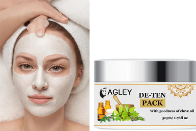 AGLEY de tan face pack for mens for all skin type(50 g)