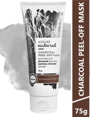ASSURE Charcoal Peel-Off Mask Enriched with Diamond Dust And Bamboo Charcoal Powder(75 ml)