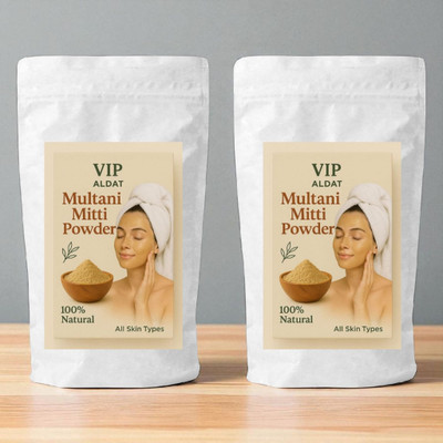VIP ALDAT Double Clay Radiance Set with Multani, Mint and Rose Oil Infusion(450 g)