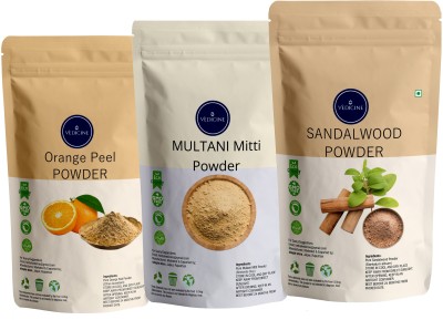 VEDICINE Pure Orange peel Multani Mitti and Sandalwood (Chandan) Powder for Face Pack(300 g)