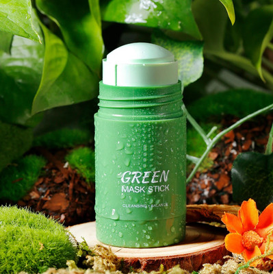 WOONGMI Green Tea Purifying Clay Stick Cleansing Mask For Men & Women(40 g)