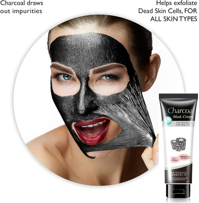 BLUEMERMAID Charcoal Black Peel Off Mask Active Cooling Effect(130 g)