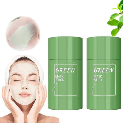 REIMICHI Best Green Tea Mud Mask Stick Oil Control Moisturizing Hydrating Face Combo(80 g)