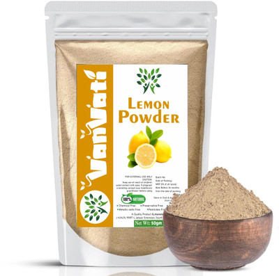 Vanvati Organic Lemon Powder Natural Flavor Enhancer and Rich Source of Vitamin C(50 g)