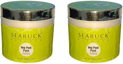 Seabuck Essence Veg Peel Face Pack For Smooth Skin Pack of 2(200 g)