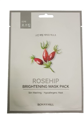 Bonnyhill Rosehip Brightening Mask Pack (Pack of 10)(250 ml)