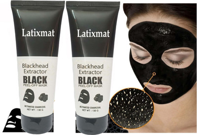 Latixmat Whitehead & Blackhead Remover Charcoal Peel Off Face Mask(260 g)