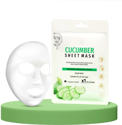 ADJD Cucumber Face Sheet Mask With Serum For Women and Men(20 g)