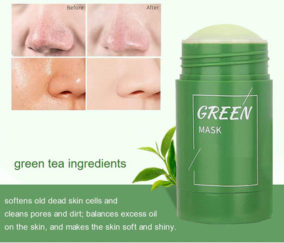 EVERERIN Professional Green Tea Mud Mask Deep Cleansing Oil Control Stick(40 g)