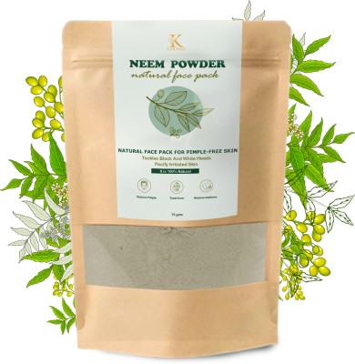 Kimayra World Neem Powder Natural Face Pack For Pimple Free Skin-Remove Dullness & Treat Acne(75 g)