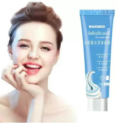 MAKMED NEW EXTRA SMOOTHSALIYACILIC ACID ICE CREAM MASK FOR BLACK HEAD REMOVAL PACK OF 1(120 ml)