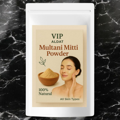 VIP ALDAT Pure Skin Bright Multani Mitti for Cooling Detox and Acne Removal(100 g)
