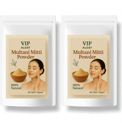 VIP ALDAT Multani Mitti Glow Zen Therapy Herbal Natural Skin Care Pack 2 (2×450g)(900 g)