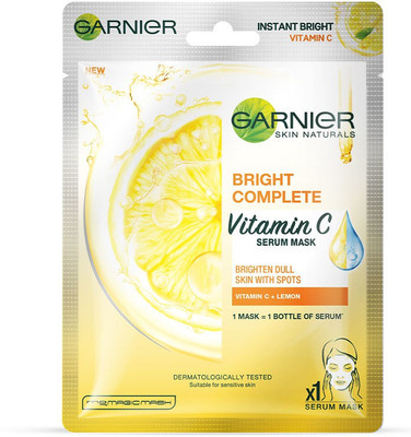 GARNIER Skin Naturals,Bright Complete,Face Serum Sheet Mask(28 g)