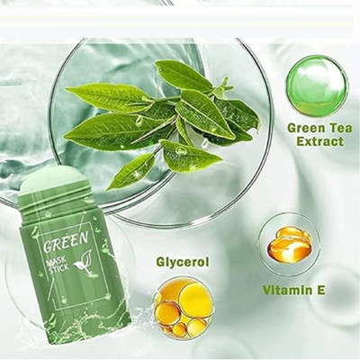 Luipui best new oil control green tea clay mud stick(40 g)