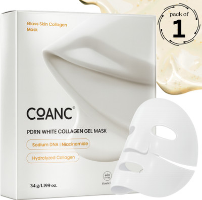 COANC Deep Collagen Overnight Mask Hydrating Mask for Glass Skin (1 Sheet)(34 g)