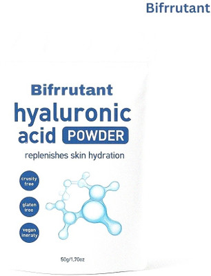 BIFRRUTANT Hyaluronic Acid Powder For Face Overnight Anti Aging Glow Care(50 g)
