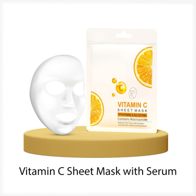 tanvi27 Deep Cleansing & Oil Control Vitamin C Face Sheet Mask With Serum(20 g)