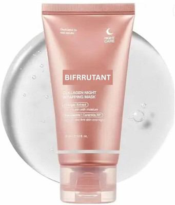 BIFRRUTANT Collagen Night Wrapping Peel Off Mask for Skin Glow and Firmness(75 ml)