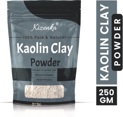 Kizenka White Light Kaolin Clay Powder For Skin Face Mask(250 g)