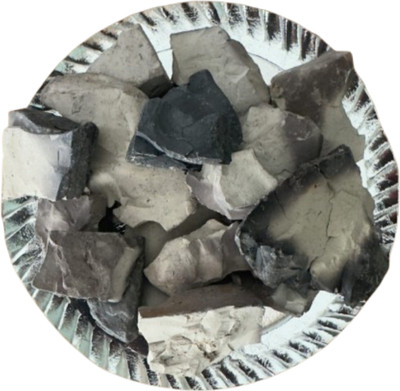 Amar Butter Grey Roasted Clay Mitti Bhutado | edible clay| roasted clay for eating(250 g)