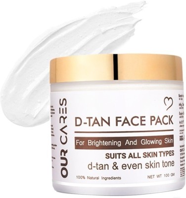 Ourcares Face Pack for DeTan, Glowing Skin, Oil Control, Acne, Pimples, Blemishes,(100 g)