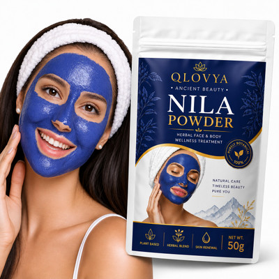 QLOVYA Moroccan Tan Removal Brightening Powder Clay Mask(55 g)