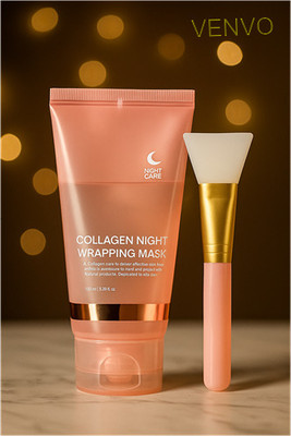 venvo Collagen Deep Repair Night Peel Mask With Brush(100 ml)