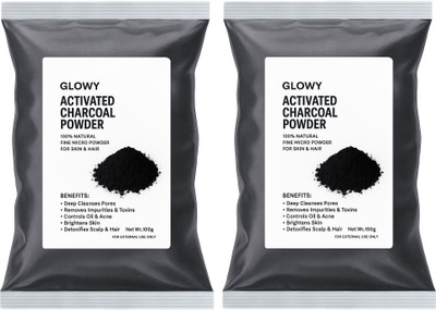 GLOWY Activated Bamboo Charcoal – Natural Detox for Skin & Oral Care(200 g)
