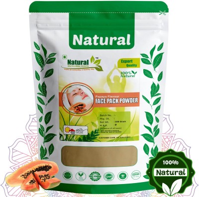 Natural Health and Herbal Products Herbal Papaya Face Pack Powder for Radiant Skin Glow | Flipkart Exclusive(100 g)