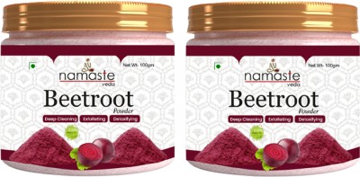 Namaste Veda Natural Beetroot Powder for Face,Hair Care,Eating,Drink | Lips | Skin Whitening(200 g)