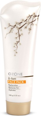 OZONE D Tan Face Pack - Helps to Removes, Prevents Sun Damage & Boosts Skin Complexion(100 g)