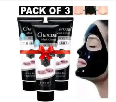 SHEFFO Charcoal Peel-Off Mask Pack Of 3(100 ml)