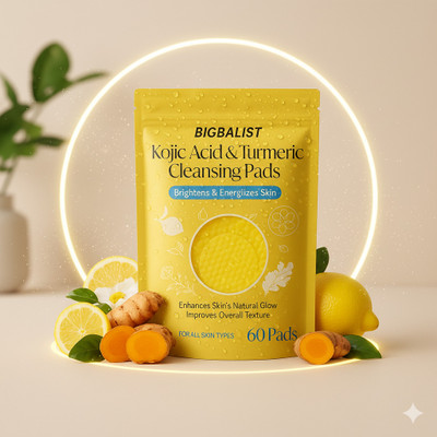 BIGBALIST Kojic Acid & Turmeric Cleansing Pads | Brightening Skin(100 g)