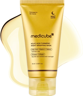 Medicube Wrapping Night Mask – Turmeric & Kojic Acid Peel-Off Skincare(75 ml)