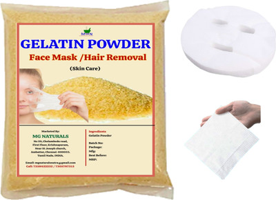 MGBN Gelatin Powder for Face Mask/Hair removal (Skin Care) 100 GM(100 g)